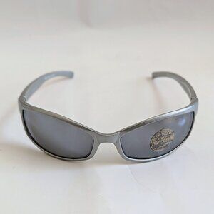 NWT Vintage 90's Sun Wrap PC Rectangle Sport Sunglasses (S. Silver)